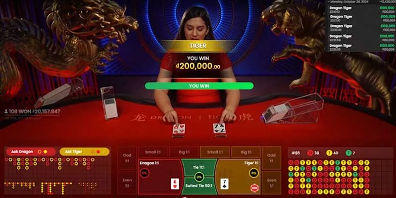 Rồng Hổ là game bài hấp dẫn và được yêu thích nhất hiện nay